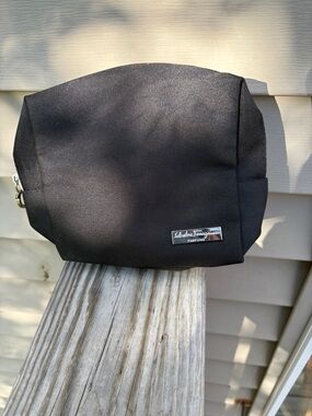 Salvatore Ferragamo Black Men’s Toiletry Pouch